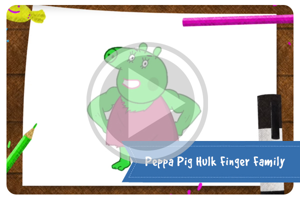 Peppa Pig Hulk Finger Family