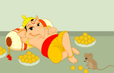 Lord-Ganesha-Eating-Sweets
