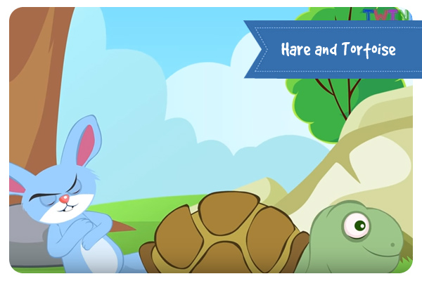 Hare and Tortoise Story in English