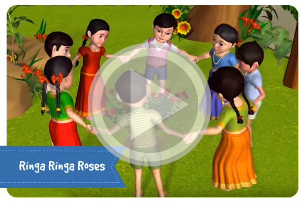 Ringa Ringa Roses | Ring Around the Rosie -3D Kid's Songs & Nursery Rhymes