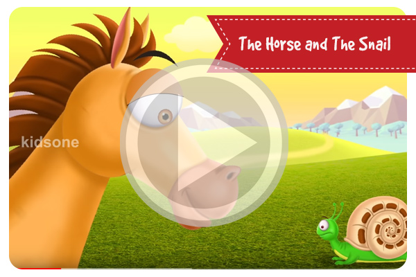 The Horse and The Snail | Funny Short Story For Kids