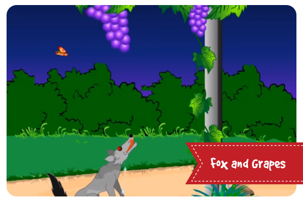 Fox and Grapes Telugu Animated Stories