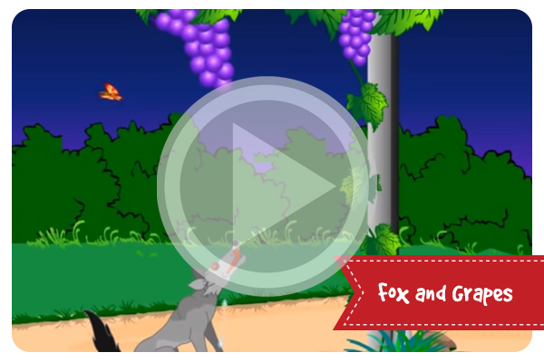 Fox and Grapes || Telugu Animated Stories