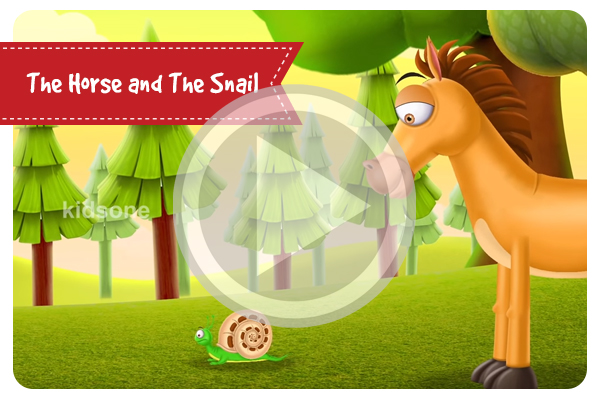 The Horse and The Snail | Funny Short Story For Kids