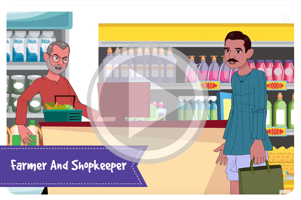 Moral Stories For Kids In English | Farmer And Shopkeeper