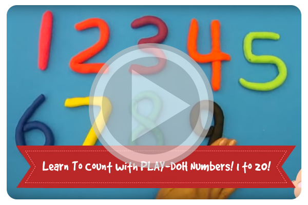Learn To Count with PLAY-DOH Numbers! 1 to 20!