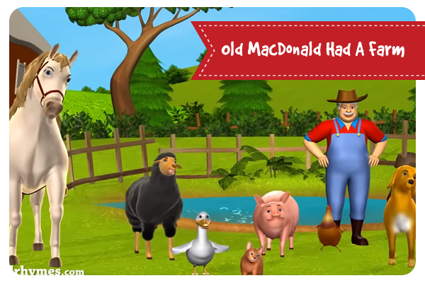 Old MacDonald Had A Farm - 3D Animation English Nursery Rhymes