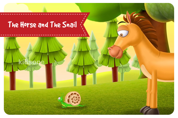 The Horse and The Snail Funny Short Story For Kids
