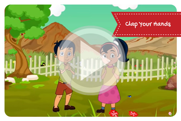 Clap Your Hands with Lyrics || Popular English Nursery Rhymes for Kids