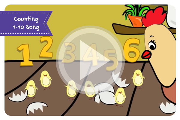 Counting 1-10 Song | Number Songs for Children | The Singing Walrus