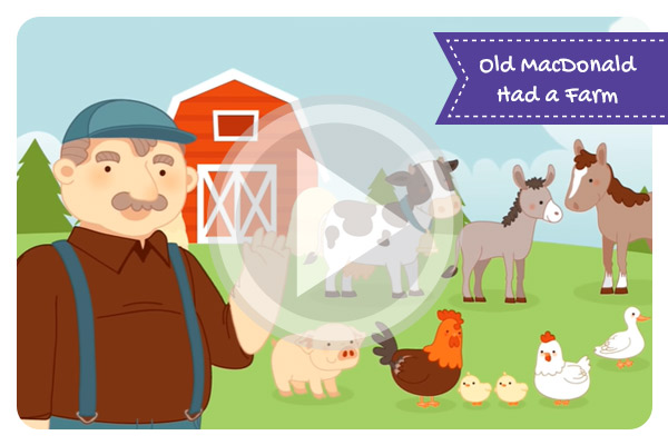 Old MacDonald Had a Farm | Nursery Rhymes Song with Lyrics | Animated Cartoon for Kids